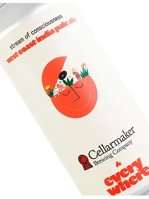 Everywhere Beer/Cellarmaker "Stream Of Consciousness" West Coast India Pale Ale 16oz Can - Orange, CA