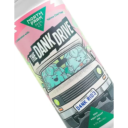 North Park Beer/Yakima Chief Hops "Dank Drive" DDH West Coast IPA 16oz Can - San Diego, CA
