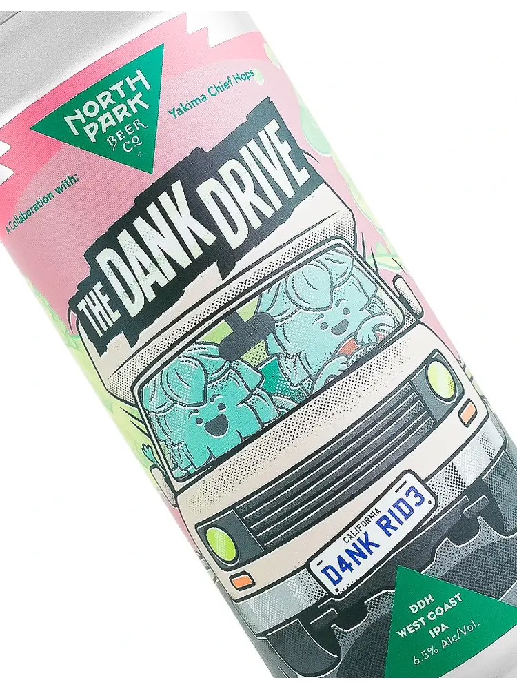 North Park Beer/Yakima Chief Hops "Dank Drive" DDH West Coast IPA 16oz Can - San Diego, CA