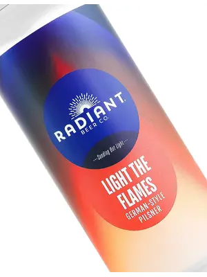 Radiant Beer "Light The Flames" German-Style Pilsner 16oz Can - Anaheim, CA