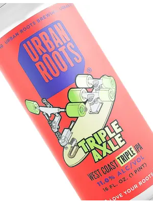 Urban Roots Brewing/Shred Beer "Triple Axle" West Coast Triple IPA 6oz Can - Sacramento, CA