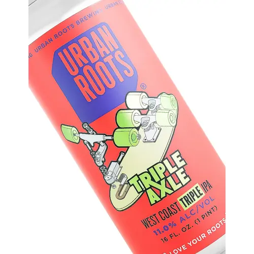 Urban Roots Brewing/Shred Beer "Triple Axle" West Coast Triple IPA 6oz Can - Sacramento, CA