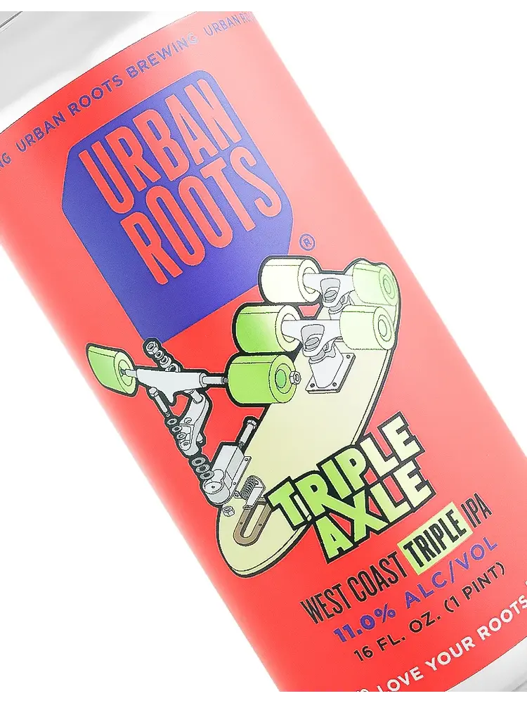 Urban Roots Brewing/Shred Beer "Triple Axle" West Coast Triple IPA 6oz Can - Sacramento, CA