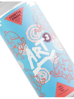 North Park Beer "Art³" TDH Hazy TIPA 16oz Can - San Diego, CA