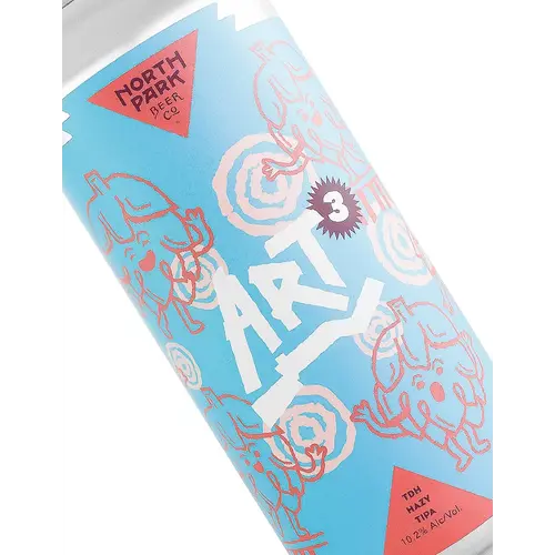 North Park Beer "Art³" TDH Hazy TIPA 16oz Can - San Diego, CA