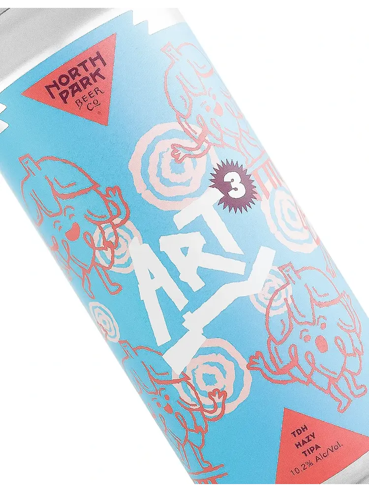 North Park Beer "Art³" TDH Hazy TIPA 16oz Can - San Diego, CA