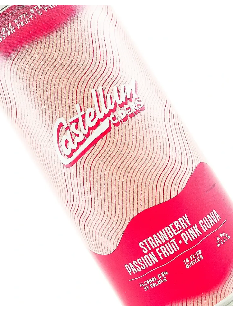 Castellum "Strawberry-Passion Fruit-PinkGuava" Cider 16oz Can - San Diego, CA