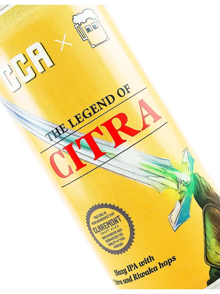 Claremont Craft Ales/8 Bit Brewing "The Legend Of Citra" Hazy IPA 16oz Can - Claremont, CA
