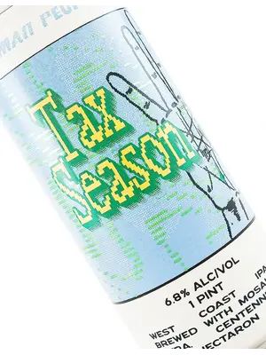 Human People Beer "Tax Season" West Coast IPA 16oz Can - Seattle, WA