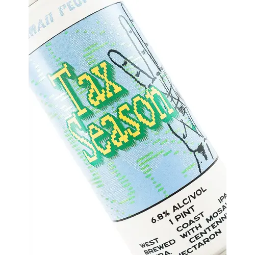 Human People Beer "Tax Season" West Coast IPA 16oz Can - Seattle, WA
