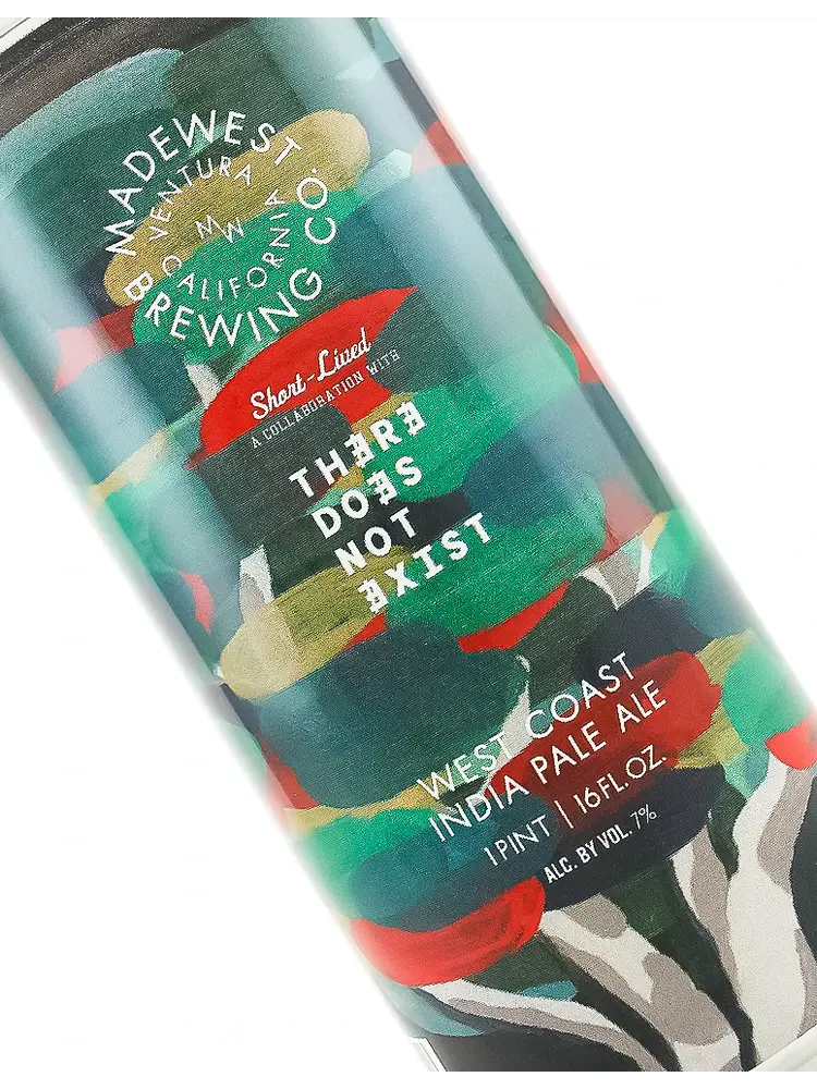 Madewest Brewing/There Does Not Exist "Short-Lived" West Coast India Pale Ale 16oz can- Ventura, CA