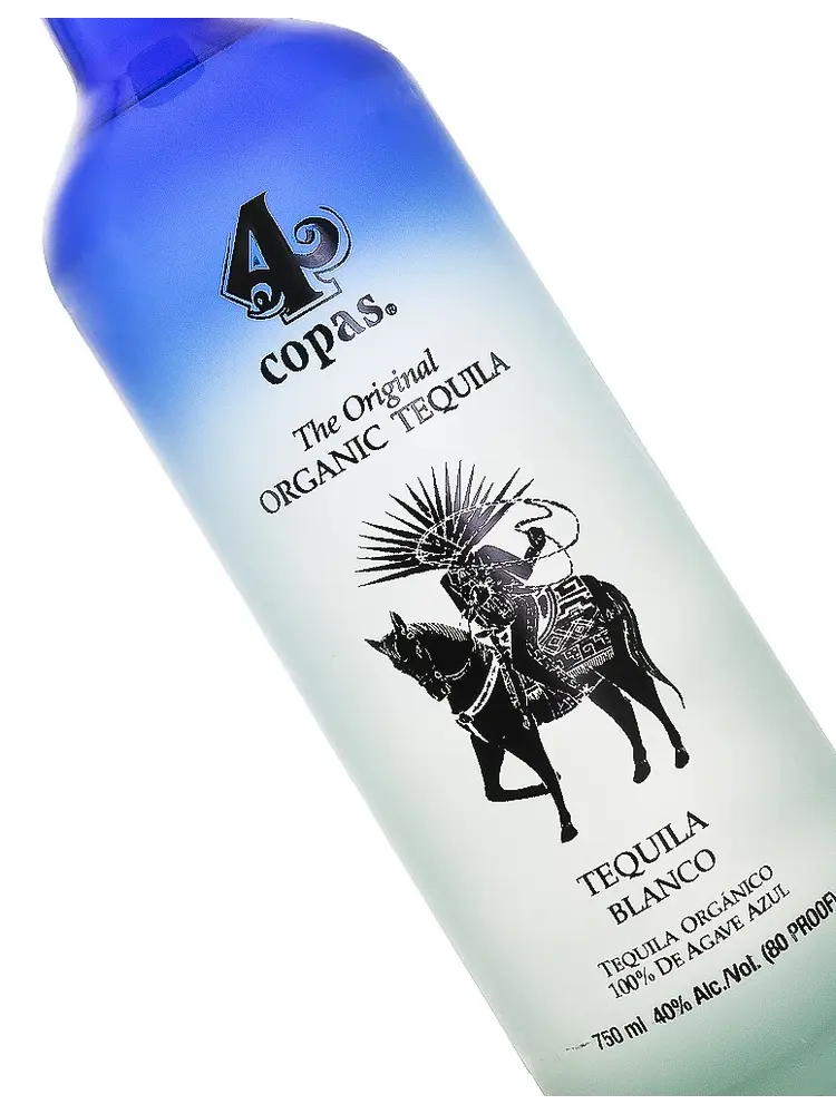 4 Copas Organic Tequila Blanco 80 Proof