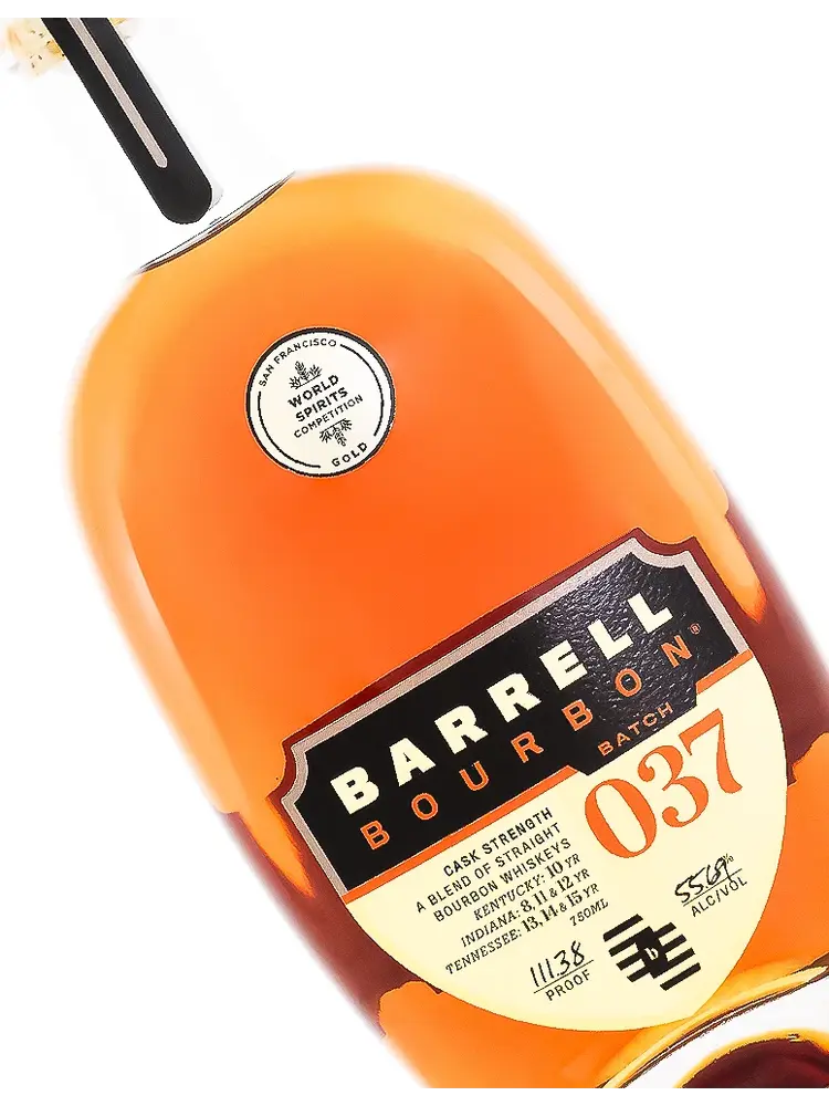 Barrell Bourbon Batch 037 Cask Strength Blend of Straight Bourbon Whiskeys, Louisville, Kentucky