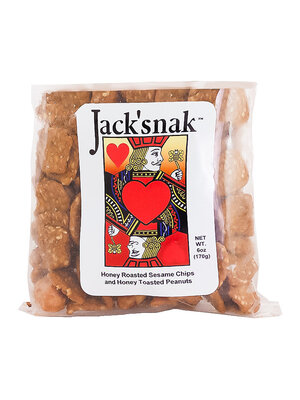 Jack'Snak "Original" Honey Roasted Sesame Chips and Honey Toasted Peanuts 6oz Bag, Kansas
