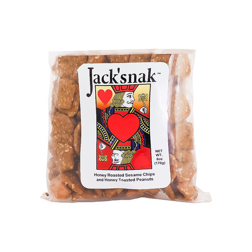 Jack'Snak "Original" Honey Roasted Sesame Chips and Honey Toasted Peanuts 6oz Bag, Kansas