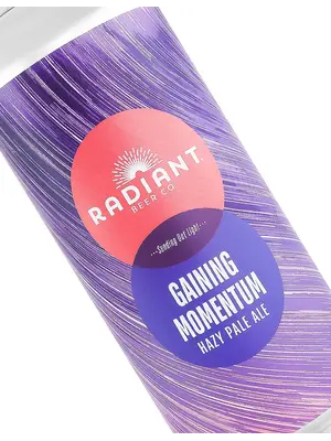 Radiant Beer "Gaining Momentum" Hazy Pale Ale 16oz Can - Anehiem, CA