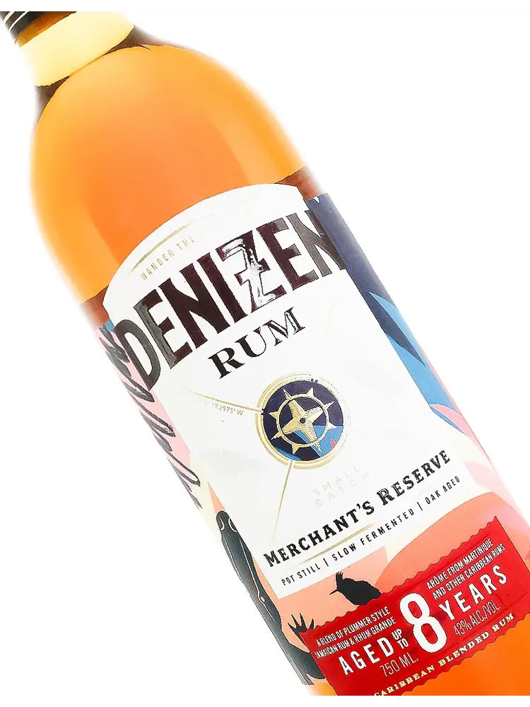 Denizen Rum "Merchant's Reserve" Caribbean Blended Rum Aged 8 Years
