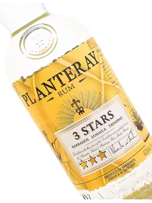 Planteray "3 Stars" White Rum 1 Liter, Barbados