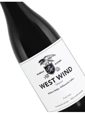 Purple Hands 2023 Pinot Noir, West Wind Vineyard, Ribbon Ridge, Willamette Valley