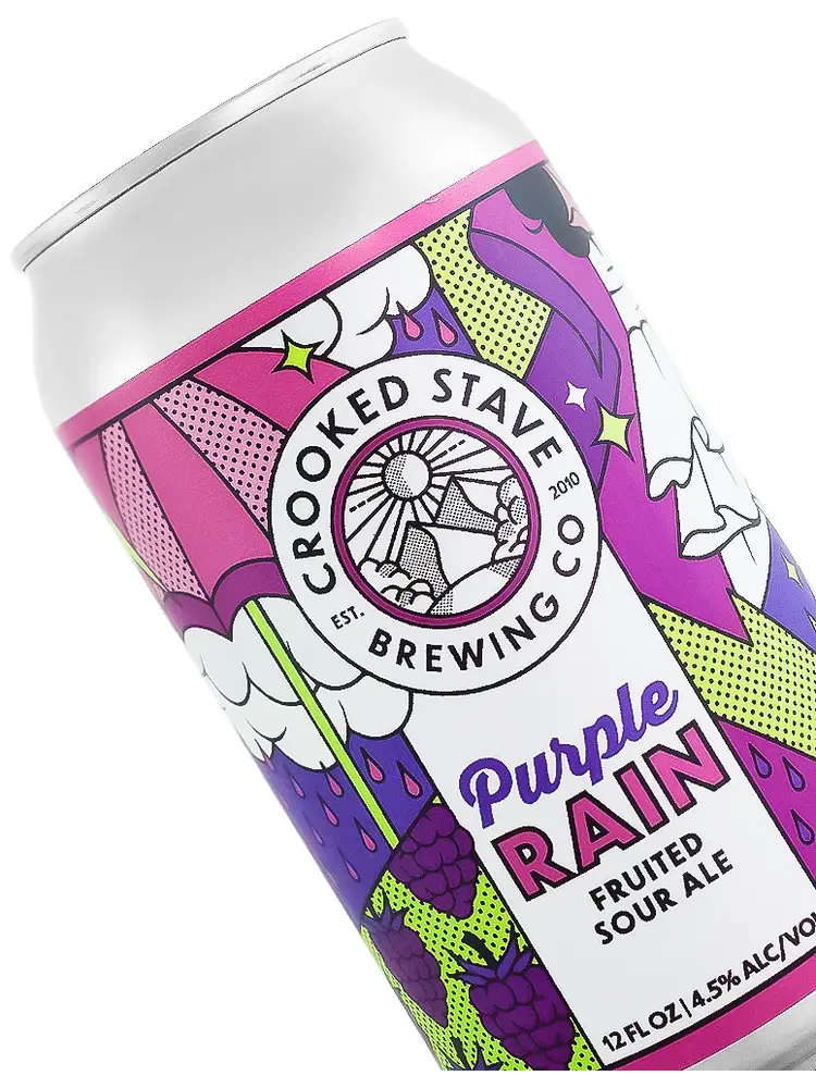 Crooked Stave Brewing "Purple Rain" Fruited Sour Ale 12oz Can - Denver, CO