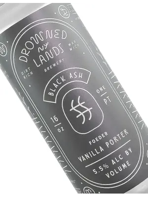 Drowned Lands "Black Ash" Vanilla Porter 16oz Can - Warwick, NY