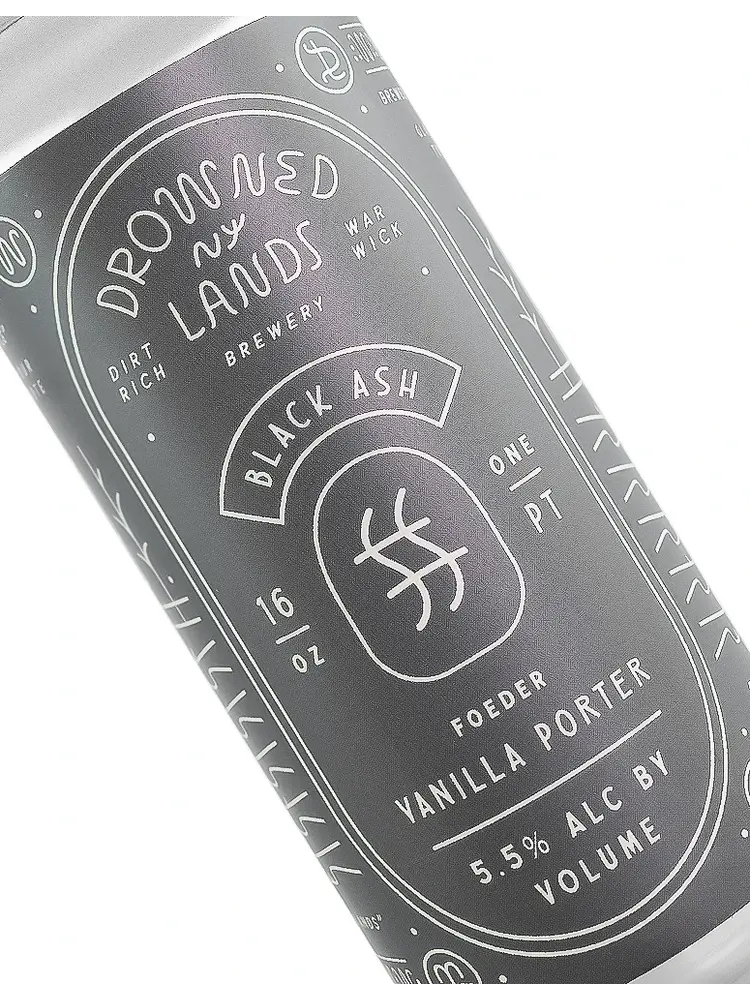 Drowned Lands "Black Ash" Vanilla Porter 16oz Can - Warwick, NY