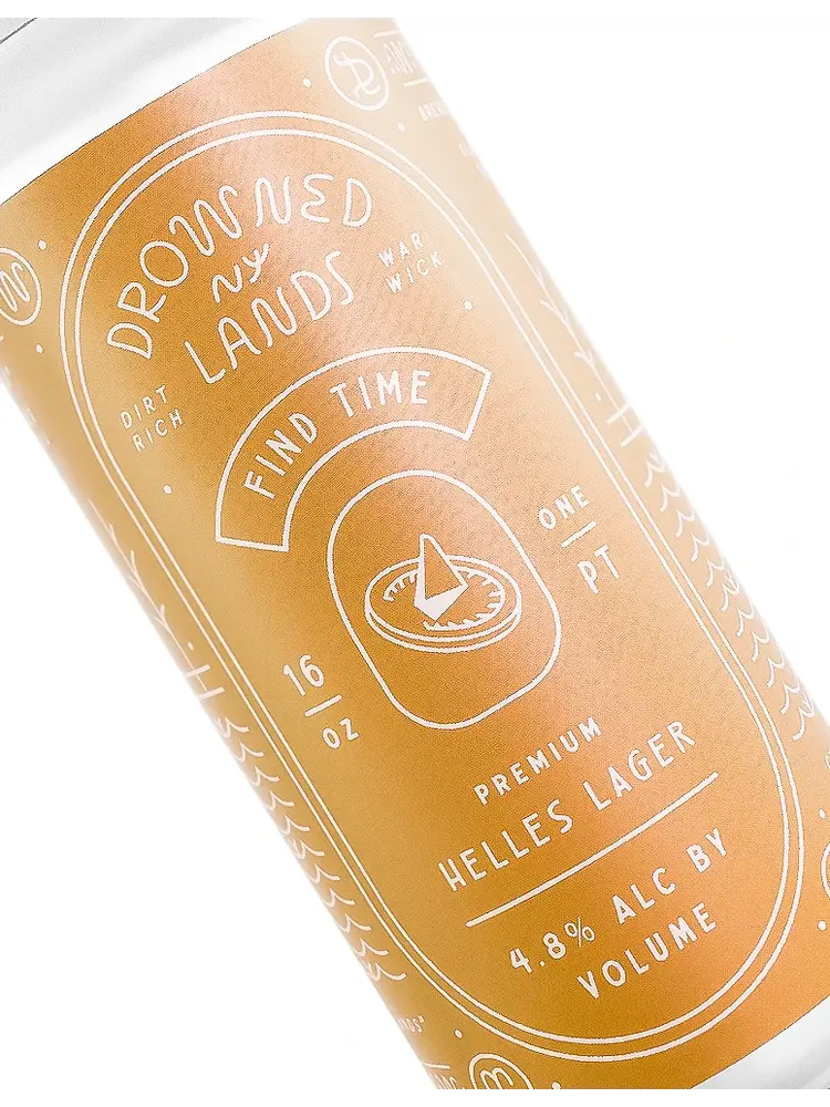 Drowned Lands "Find Time" Helles Lager 16oz Can - Warwick, NY