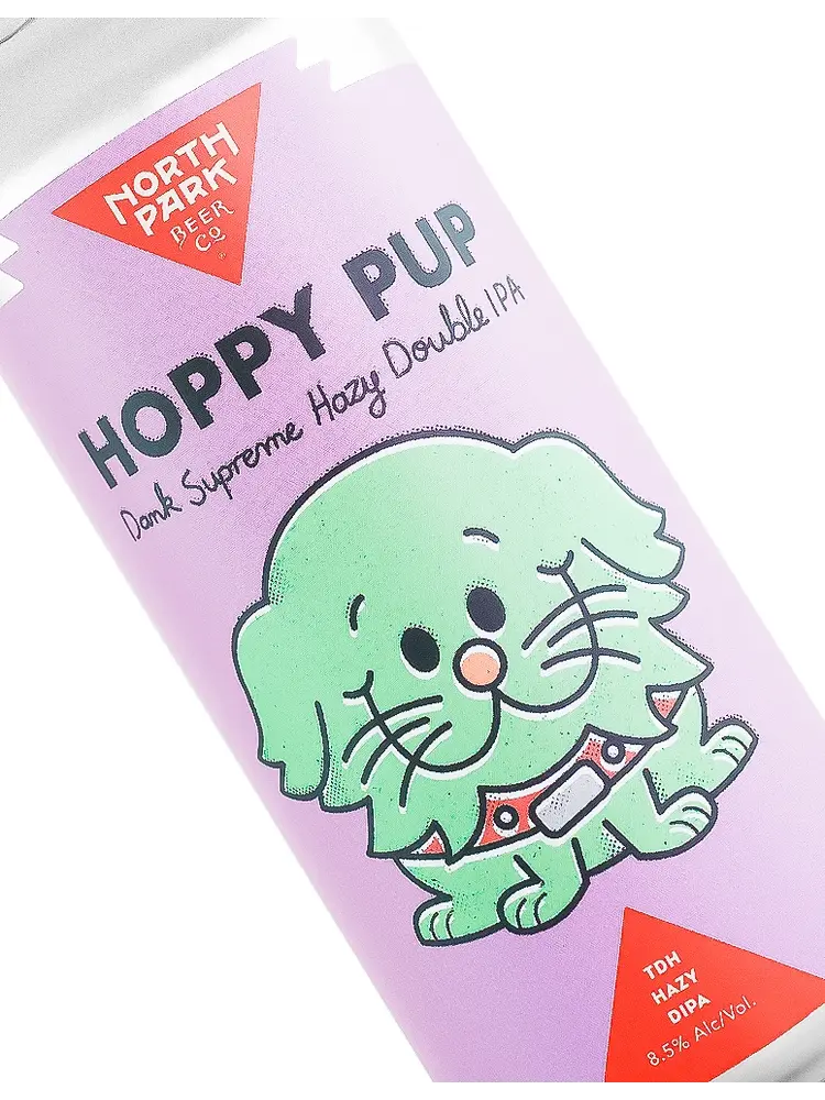 North Park Beer "Hoppy Pup" TDH Hazy DIPA 16oz Can - San Diego, CA