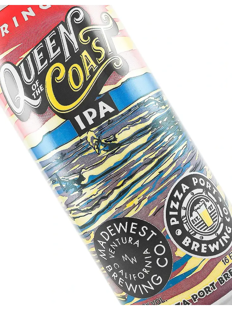 Pizza Port Brewing/Madewest “Queen Of The Coast” IPA 16oz Can - Carlsbad, CA