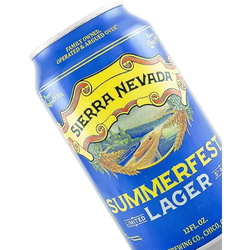 Sierra Nevada Brewing "Summerfest" Pale Ale 12oz Can - Chico, CA