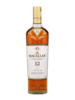 The Macallan "Sherry Oak Collection" Highland Single Malt Scotch Whisky 12 Years Old Sherry Seasoned Oak Casks