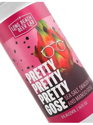Long Beach Beer Lab "Pretty Pretty Pretty Gose" Sea Salt, Dragon Fruit & Mango Gose 16oz Can - Long Beach, CA