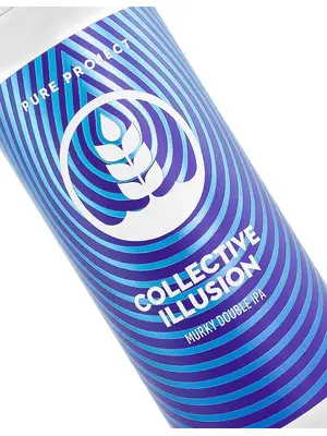 Pure Project "Collective Illusion" Murky Double IPA 16oz Can - San Diego, CA