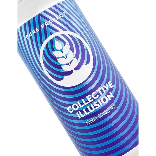 Pure Project "Collective Illusion" Murky Double IPA 16oz Can - San Diego, CA
