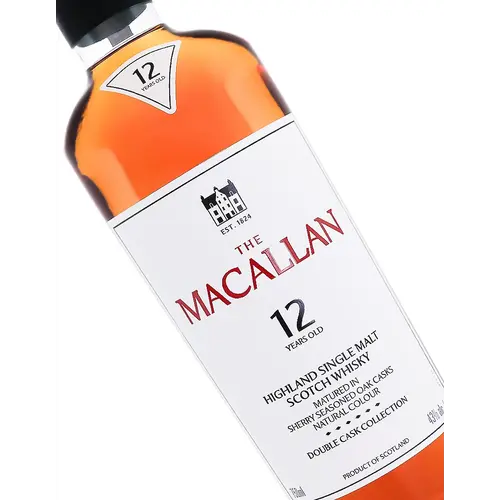 The Macallan "Double Cask Collection" Highland Single Malt Scotch Whisky 12 Years Old Sherry Seasoned Oak Casks