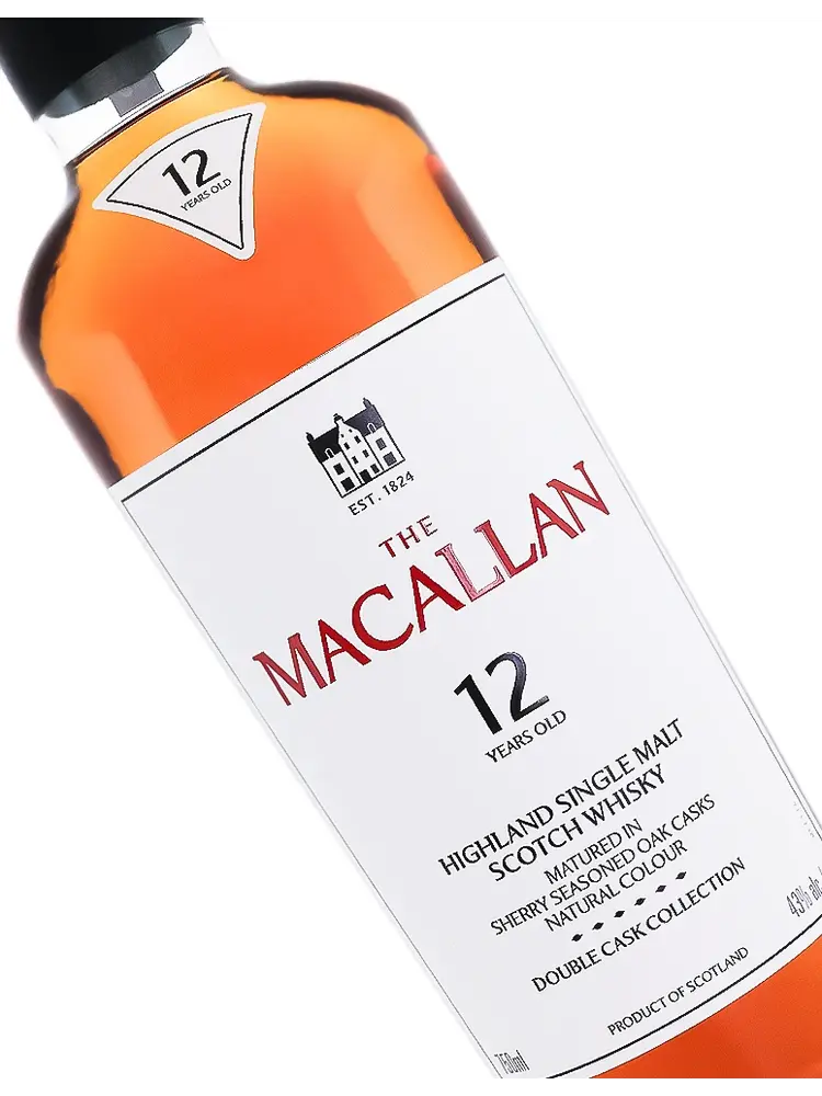 The Macallan "Double Cask Collection" Highland Single Malt Scotch Whisky 12 Years Old Sherry Seasoned Oak Casks