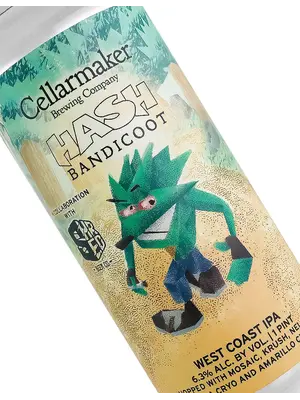 Cellarmaker Brewing/Shred Beer "Hash Bandicoot" West Coast IPA 16oz Can - Oakland, CA