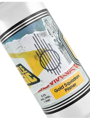 Bottle Logic Brewing "Gold Squadron" Pilsner 16oz Can - Anaheim, CA