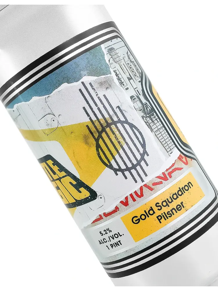 Bottle Logic Brewing "Gold Squadron" Pilsner 16oz Can - Anaheim, CA