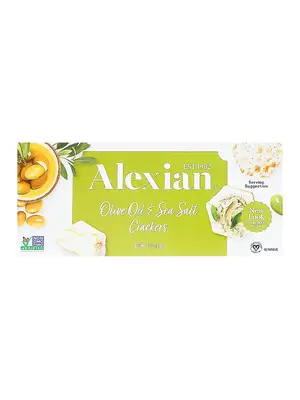 Alexian Cracker Olive Oil & Sea Salt 4oz Box, New Jersey