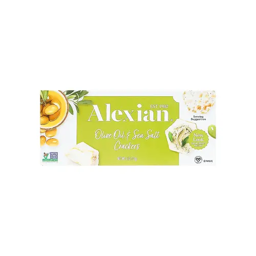 Alexian Cracker Olive Oil & Sea Salt 4oz Box, New Jersey