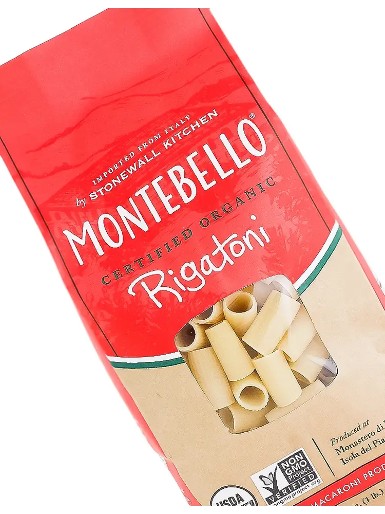 Montebello Organic Rigatoni 1 Pound Bag, Italy