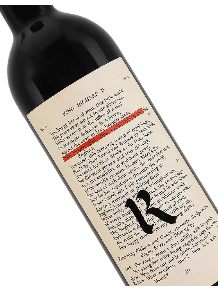 Realm 2022  "The Bard" Red Wine, Napa Valley