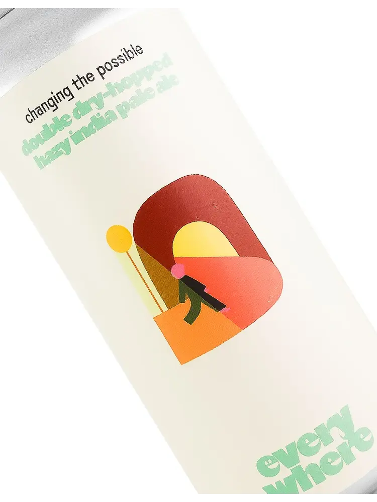 Everywhere Beer "Changing The Possible" Double-Dry-Hopped Hazy India Pale Ale 16oz Can - Orange, CA
