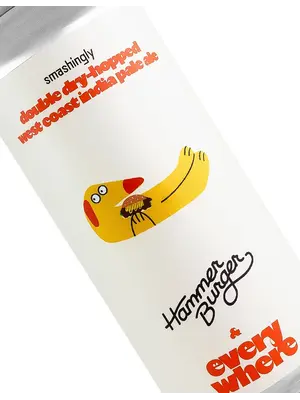 Everywhere Beer/Hammer Burger "Smashingly" Double Dry-Hopped West Coast India Pale Ale 16oz Can - Orange, CA