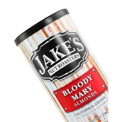 Jake's Nut Roasters "Bloody Mary" Almonds 7oz Can, Newman, California