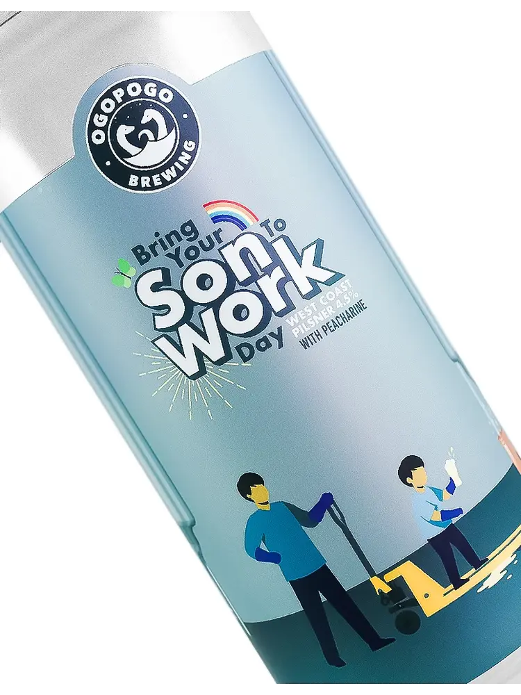 Ogopogo Brewing/All Season Brewing "Bring Your Son To Work Day" West Coast Pilsner 16oz Can - San Gabriel, CA