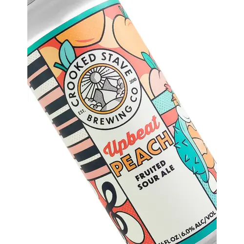 Crooked Stave Brewing "Upbeat Peach" Fruited Sour Ale 16oz Can - Denver, CO