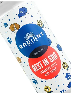 Radiant Beer "Best in Sho" Japanese-Style Rice Lager 16oz Can - Anaheim, CA