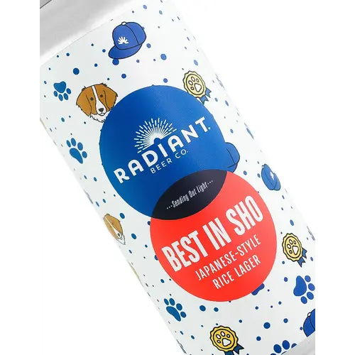 Radiant Beer "Best in Sho" Japanese-Style Rice Lager 16oz Can - Anaheim, CA